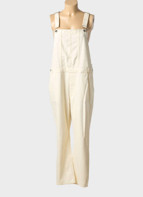 Salopette coupe droite fines bretelles beige ONLY femme
