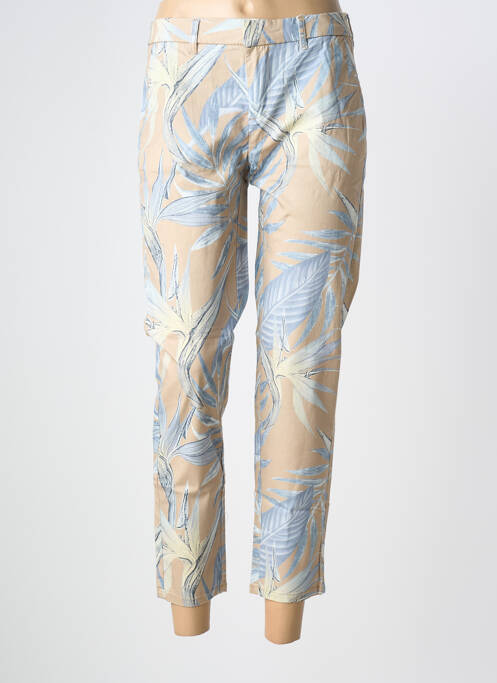 Pantalon 7/8 taille élastique beige ONLY femme