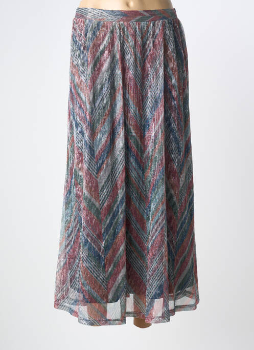 Jupe longue imprimé fantaisie bleu ONLY femme