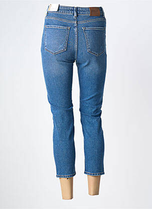 Jeans coupe slim effet usé délavé taille haute bleu ONLY femme