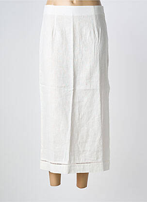 Jupe longue tissage crêpe beige GRACE & MILA femme