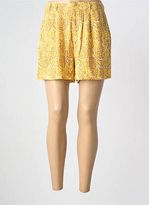Short coupe fluide jaune ONLY femme