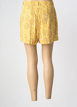 Short coupe fluide jaune ONLY femme