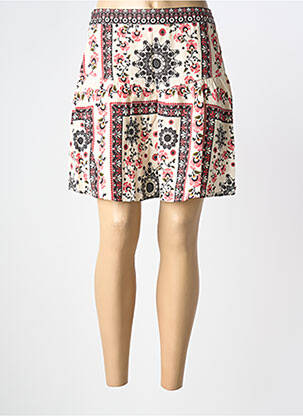 Jupe courte coupe évasée beige GRACE & MILA femme