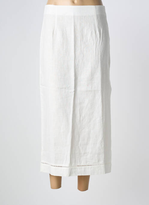 Jupe longue tissage crêpe beige GRACE & MILA femme