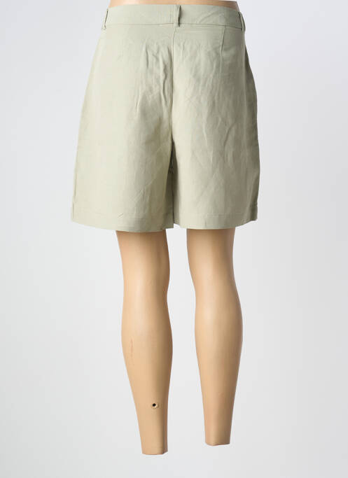 Short taille à pinces taille haute vert ONLY femme