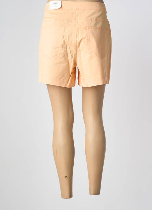 Short taille à pinces taille haute orange ONLY femme