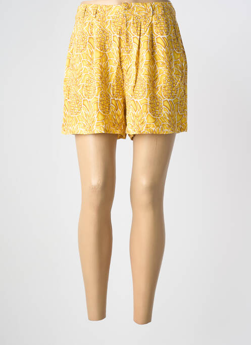 Short taille élastique jaune ONLY femme
