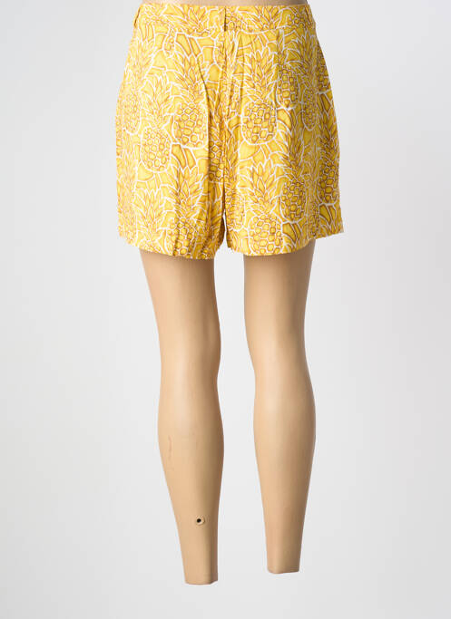 Short taille élastique jaune ONLY femme