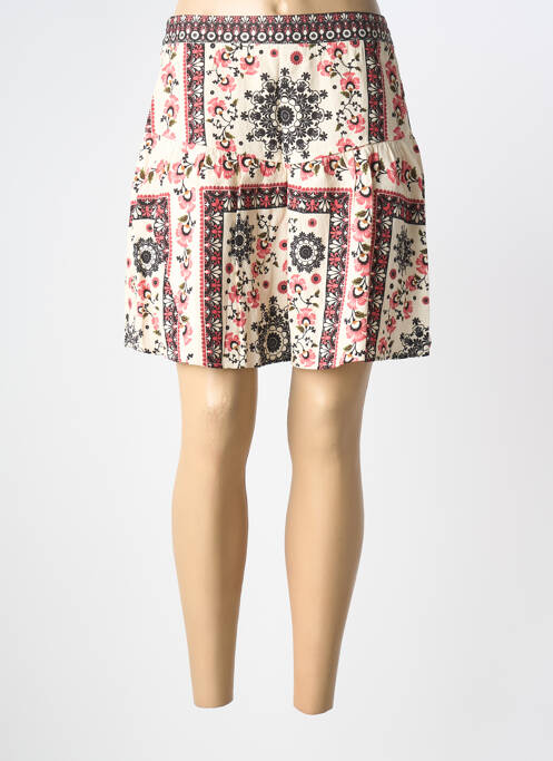 Jupe courte beige GRACE & MILA femme