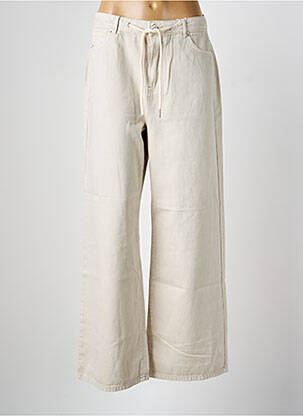 Jeans coupe large taille normale taille normale beige ONLY femme