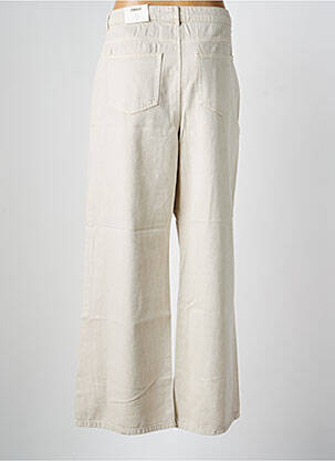 Jeans coupe large taille normale taille normale beige ONLY femme