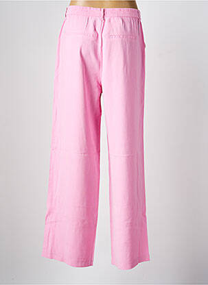 Pantalon chino tissage popeline taille normale rose ONLY femme