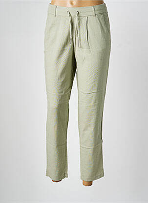 Pantalon chino taille normale taille normale vert ONLY femme