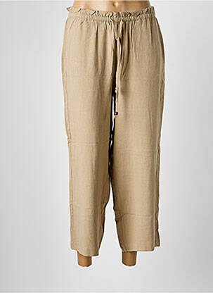 Pantalon 7/8 taille élastique taille normale vert ONLY femme
