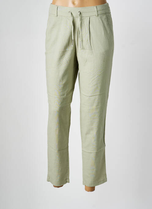 Pantalon chino taille normale taille normale vert ONLY femme