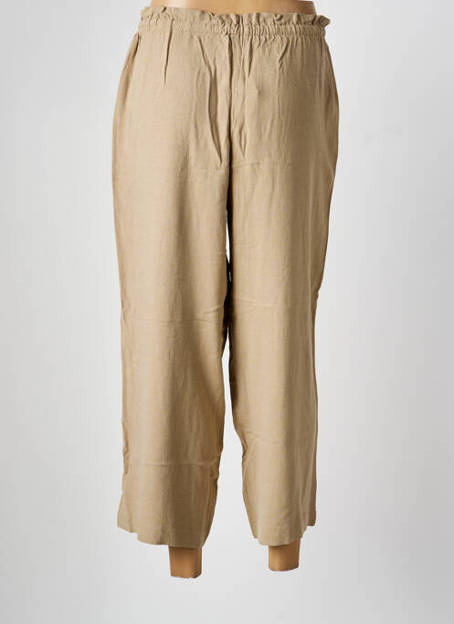 Pantalon 7/8 taille élastique taille normale vert ONLY femme