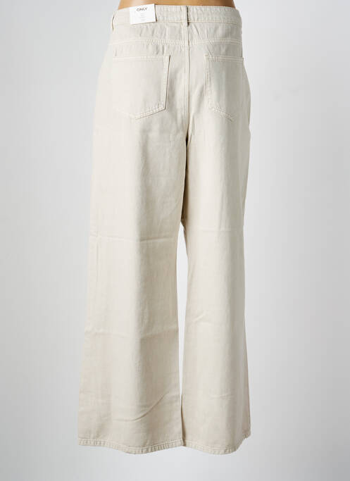 Jeans coupe large taille normale taille normale beige ONLY femme
