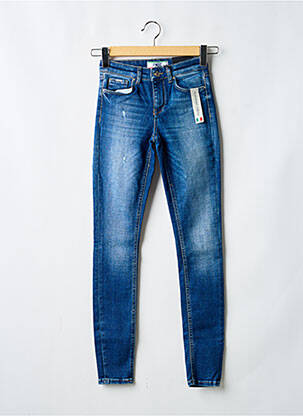 Jeans coupe slim tissage brut taille normale bleu ONLY femme