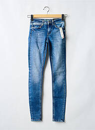Jeans coupe slim tissage brut taille normale bleu ONLY femme