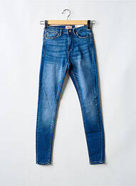 Jeans coupe slim tissage brut taille normale bleu ONLY femme