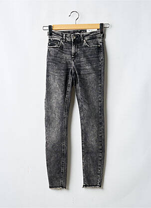 Jeans coupe slim tissage brut taille normale noir ONLY femme