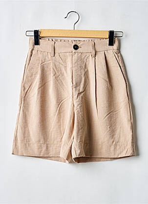 Short fermeture zippée sous rabat boutonné taille normale beige ONLY femme