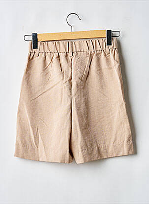 Short fermeture zippée sous rabat boutonné taille normale beige ONLY femme