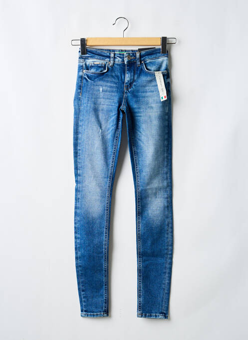 Jeans coupe slim tissage brut taille normale bleu ONLY femme