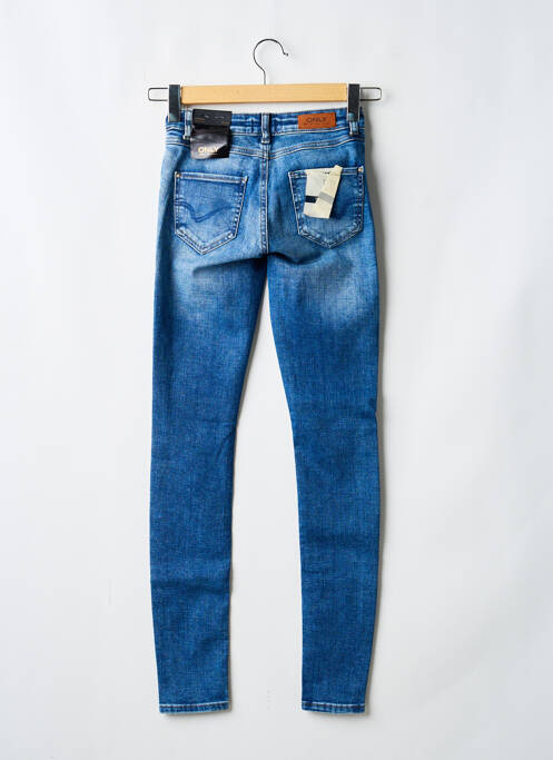 Jeans coupe slim tissage brut taille normale bleu ONLY femme