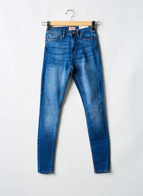 Jeans coupe slim tissage brut taille normale bleu ONLY femme