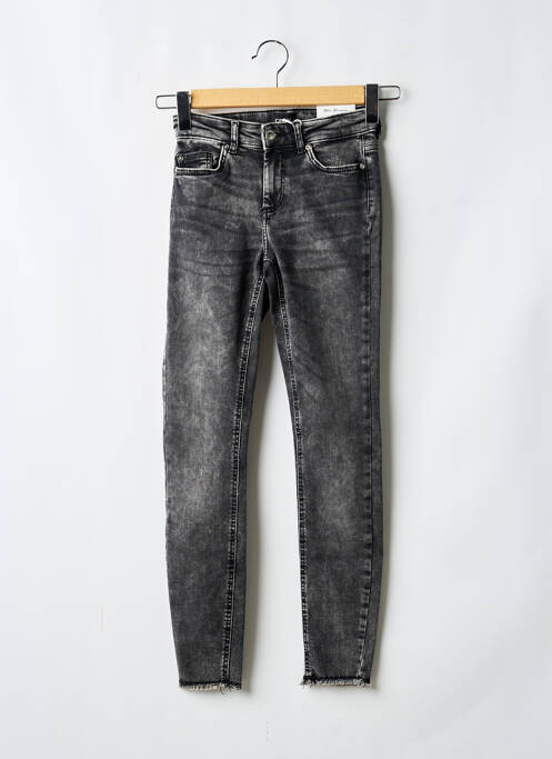 Jeans coupe slim tissage brut taille normale noir ONLY femme