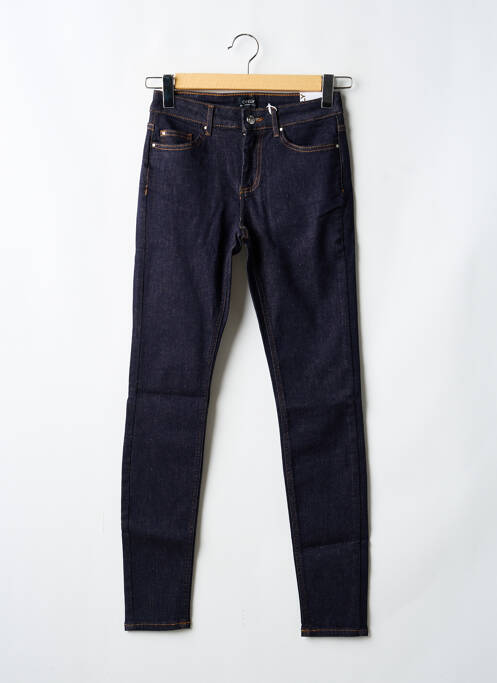 Jeans coupe slim tissage brut taille normale bleu ONLY femme