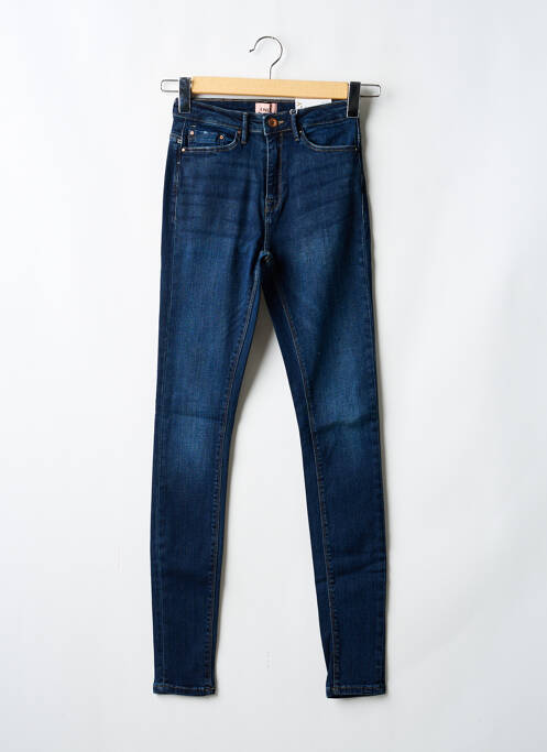 Jeans coupe slim tissage brut taille normale bleu ONLY femme