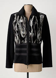 Veste casual fermeture zippée sur le devant noir ERFO femme