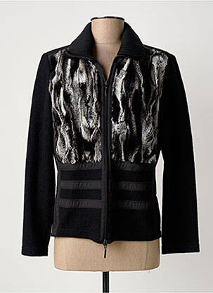 Veste casual fermeture zippée sur le devant noir ERFO femme