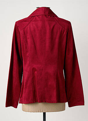 Veste casual tissage suedine rouge ERFO femme