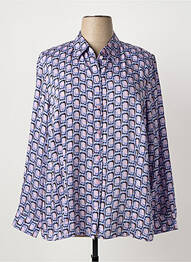 Chemisier coupe fluide manches longues violet ERFO femme