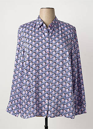 Chemisier coupe fluide manches longues violet ERFO femme