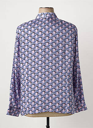 Chemisier coupe fluide manches longues violet ERFO femme