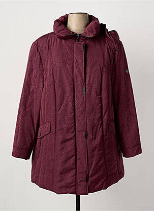 Doudoune poches a capuche rouge BARBARA LEBEK femme