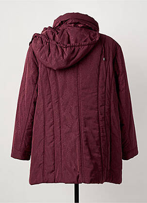 Doudoune poches a capuche rouge BARBARA LEBEK femme