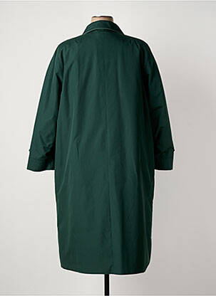 Trench tissage popeline sans capuche vert BARBARA LEBEK femme