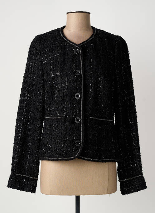 Veste chic col v noir ERFO femme