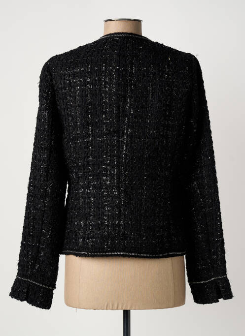 Veste chic col v noir ERFO femme