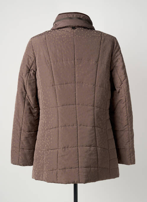Doudoune poches a capuche marron BARBARA LEBEK femme