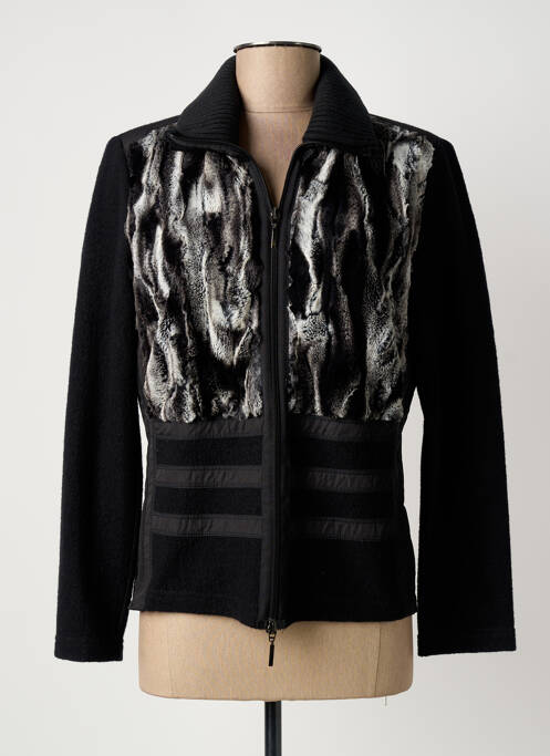 Veste casual fermeture zippée sur le devant noir ERFO femme