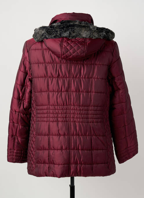 Doudoune poches a capuche violet BARBARA LEBEK femme