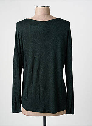 Top stretch manches longues vert ONLY femme