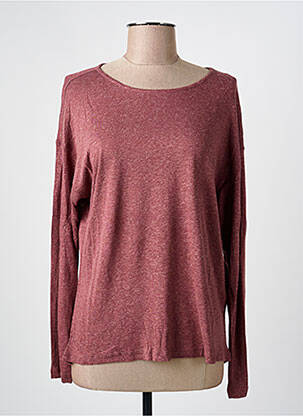 Top stretch manches longues rouge ONLY femme